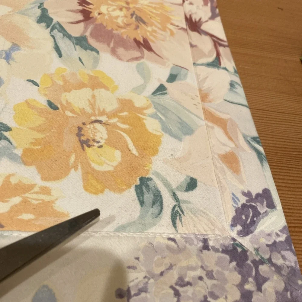 Waterford Rectangular‎ Placemats Floral Set Of Two Pastels Blue Green Yellow